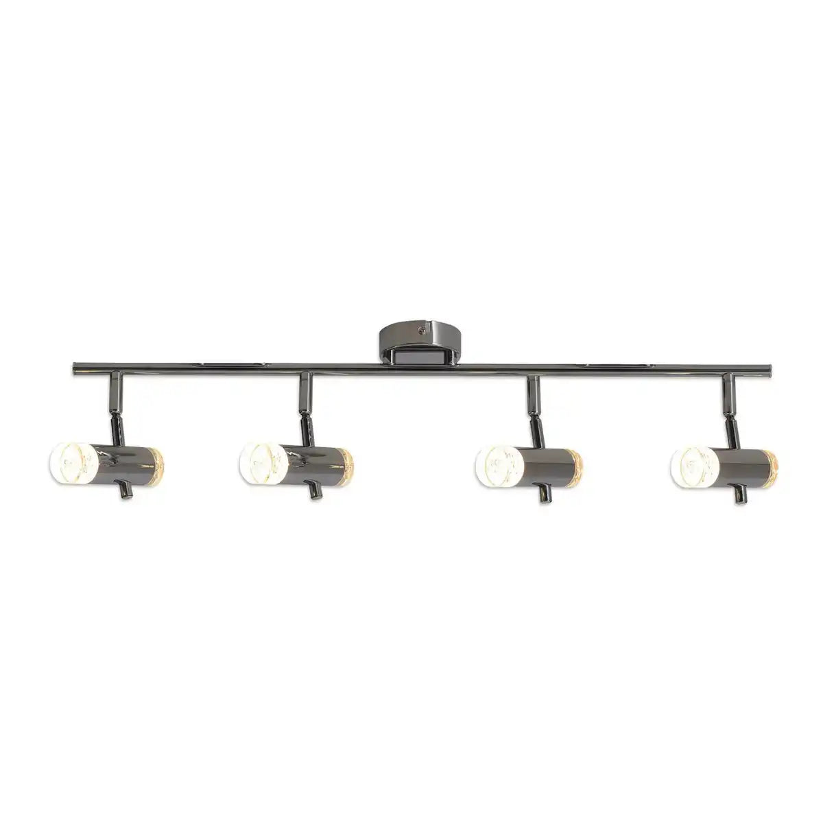 LED Deckenleuchte "GARDA" 66 cm lang, mit integrierten LEDs, aus chromfarbenem Metall und Acryl