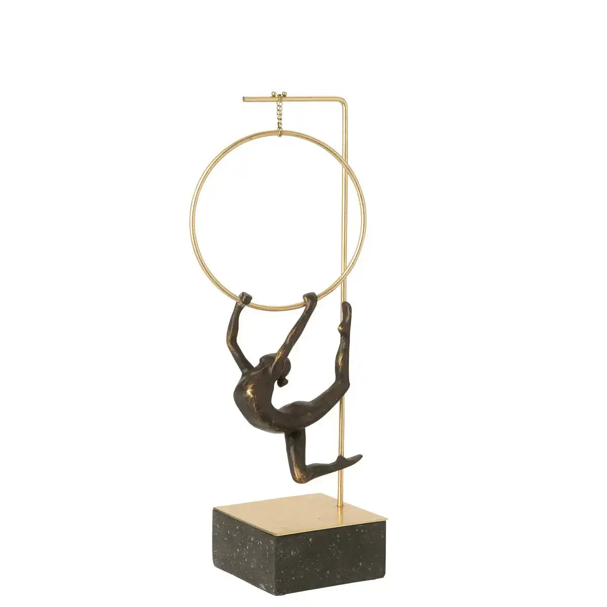 J-Line Gymnast Hoop Alpha Harz schwarz/goldfarben