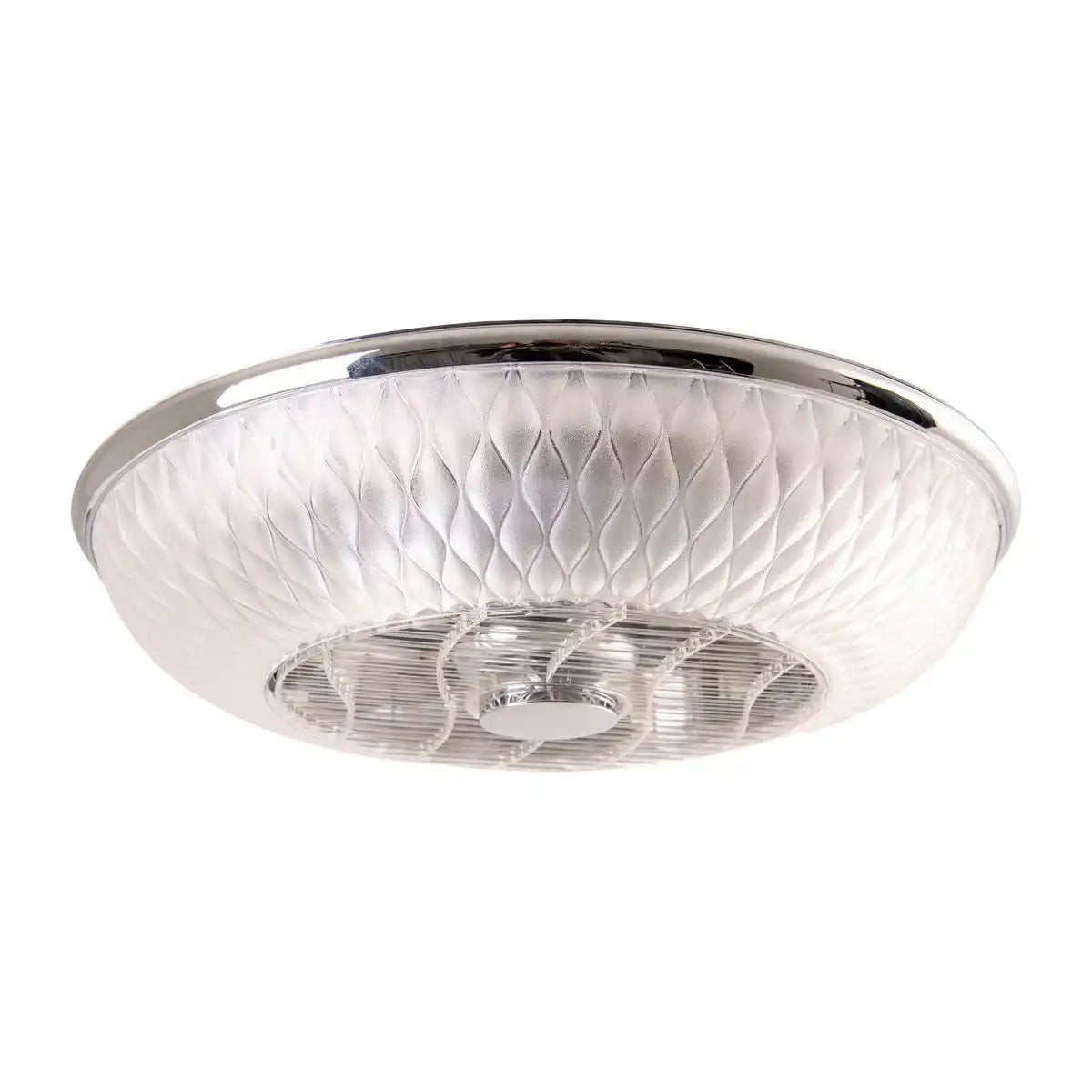 LED Deckenleuchte "VIENTO" mit Ventilator, aus Metall und Kunststoff, mit integrierten LEDs, Beleuchtung für Wohnräume oder Büro