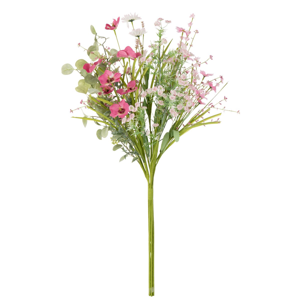J-Line Blumenstrauß Mix Flowers - Kunststoff - Rosa