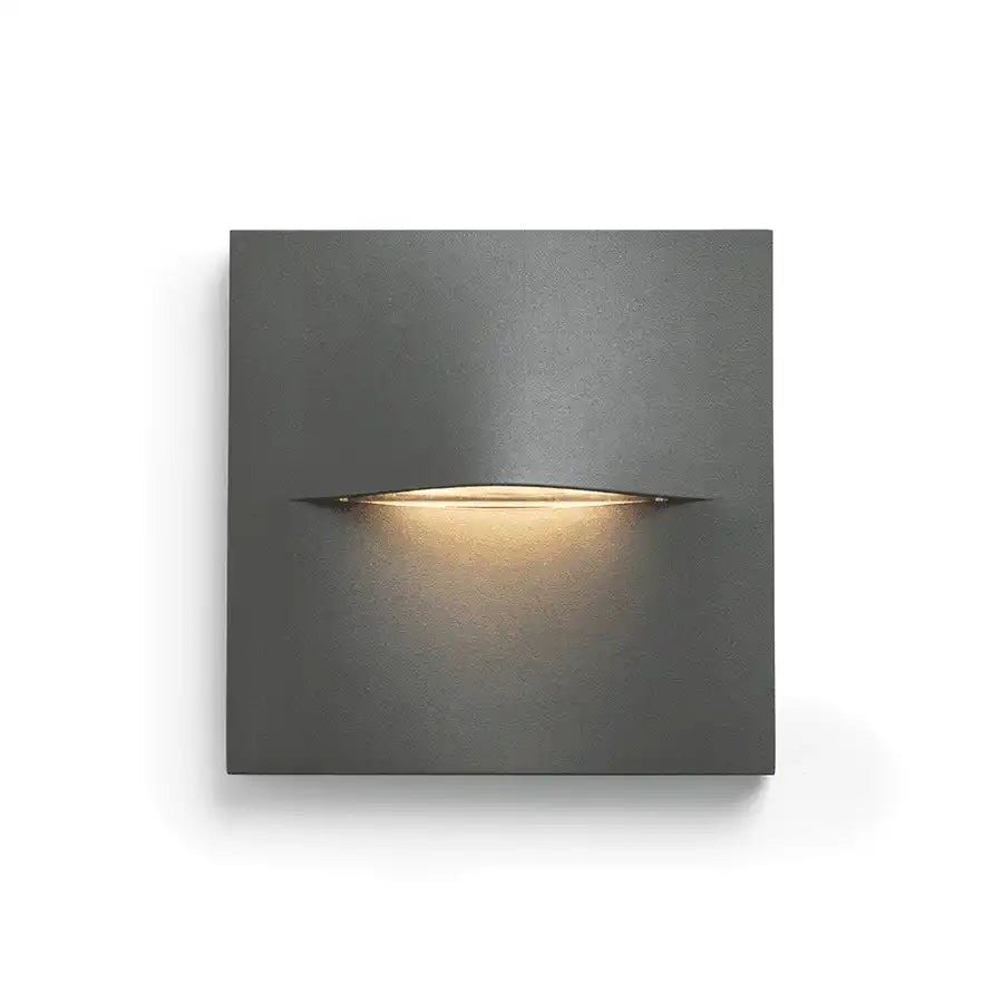 4 er Set BOBO LED Wandleuchte Außenleuchte anthrazitgrau 3W IP65 3000K - HomeDesign Knaus