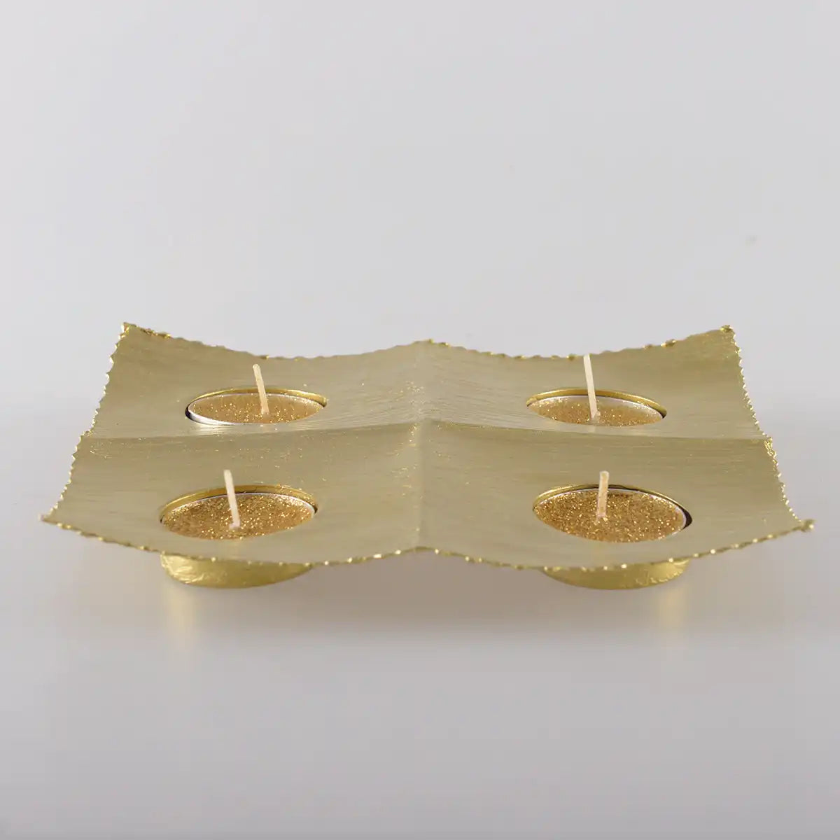 4 LICHT KERZENHALTER GOLD MAT - HomeDesign Knaus