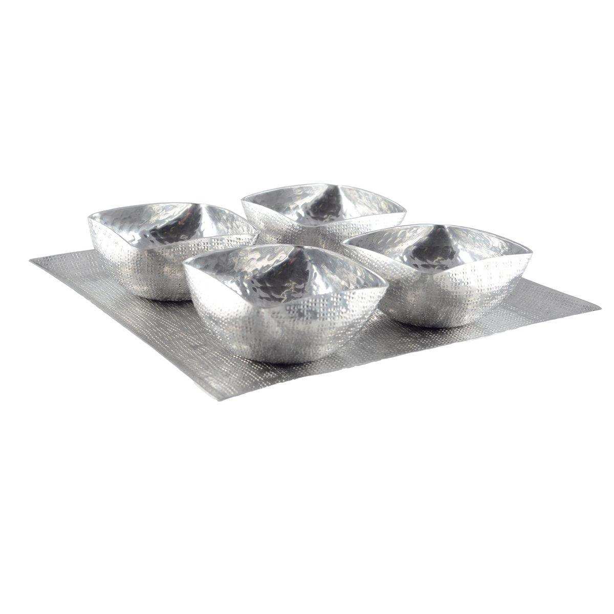 4 Tassen auf Aluminiumplatte - HomeDesign Knaus