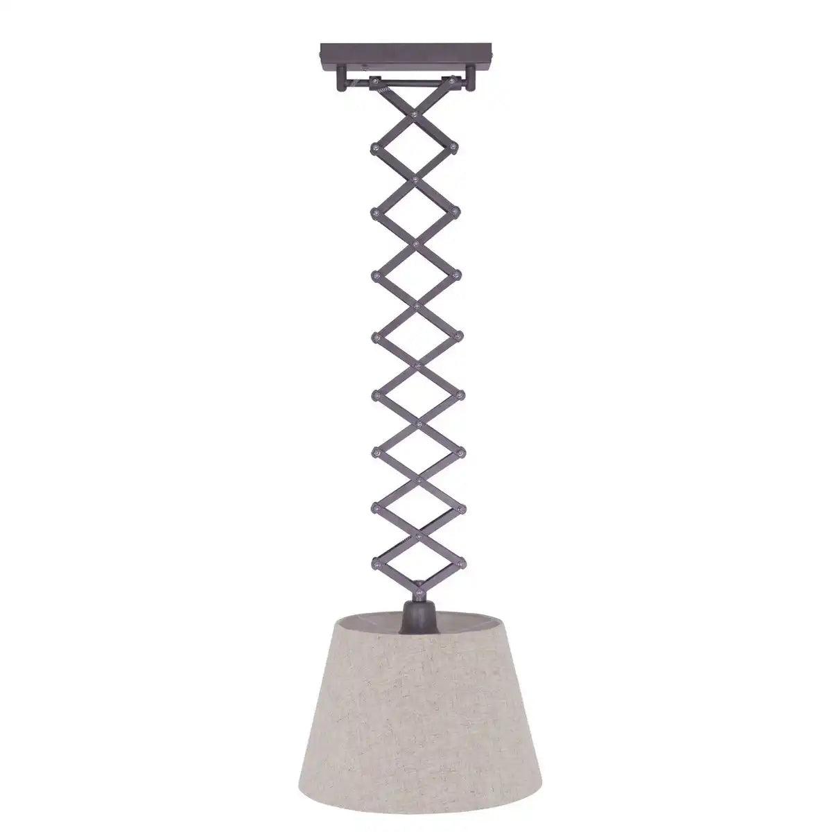 Scheren-Pendelleuchte "Adrienne" max. h: 120cm natur