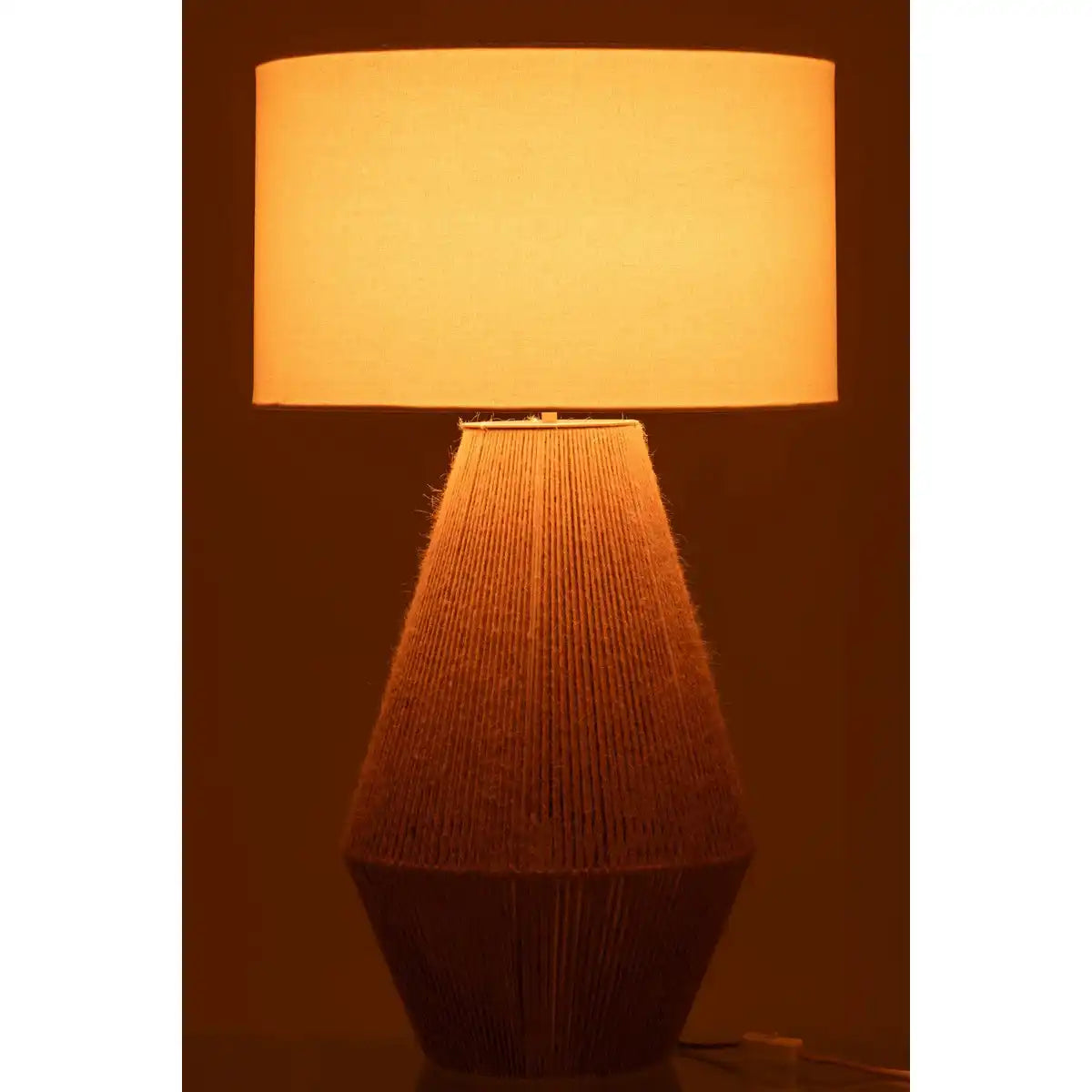 J-Line Lampe Striing Metall/Jute Natur