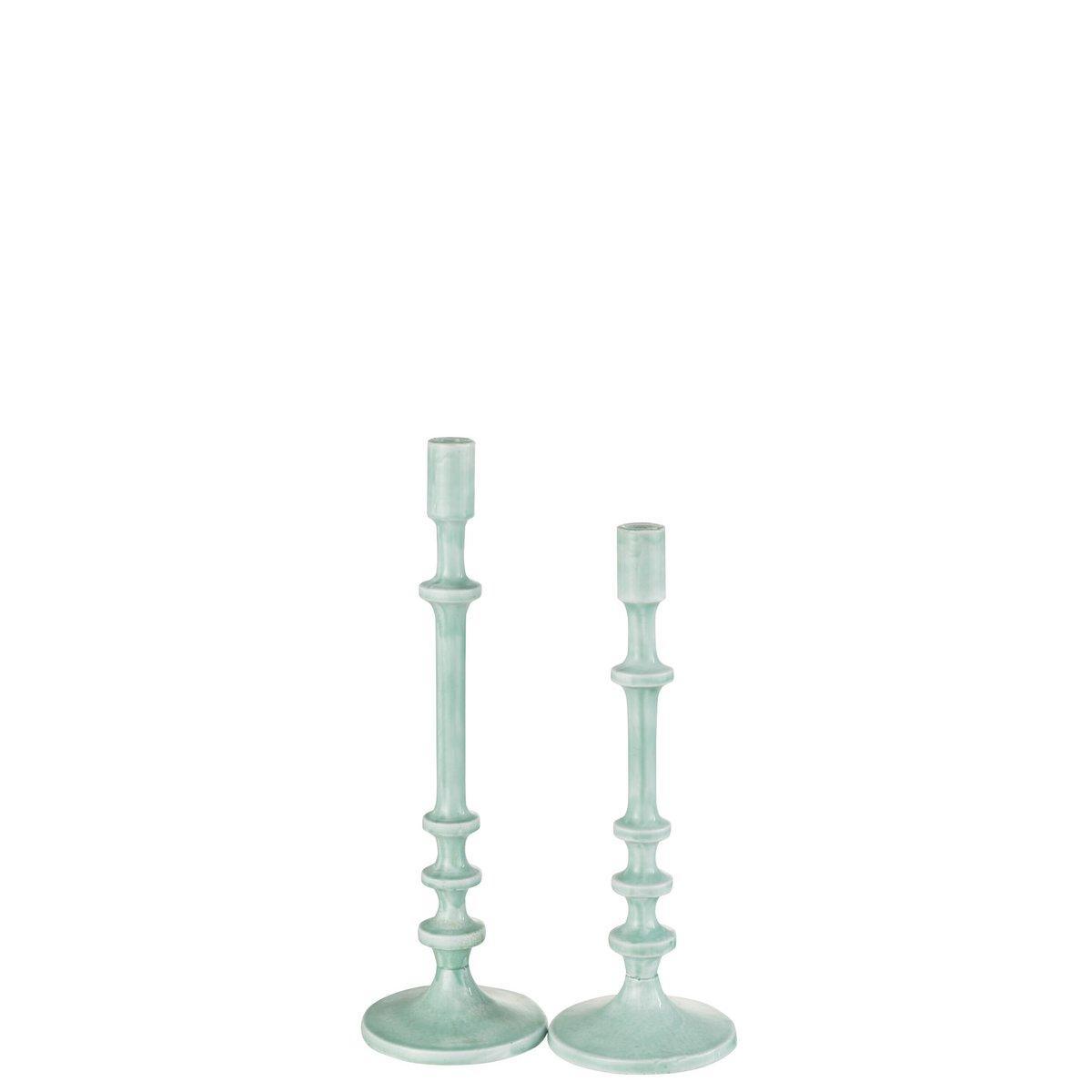 J-Line Kerzenständer Classic – Aluminium – Blau – groß