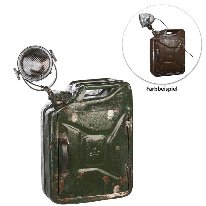 Lampe/Wandschra"PetrolCan"rost/gr 45x46cm