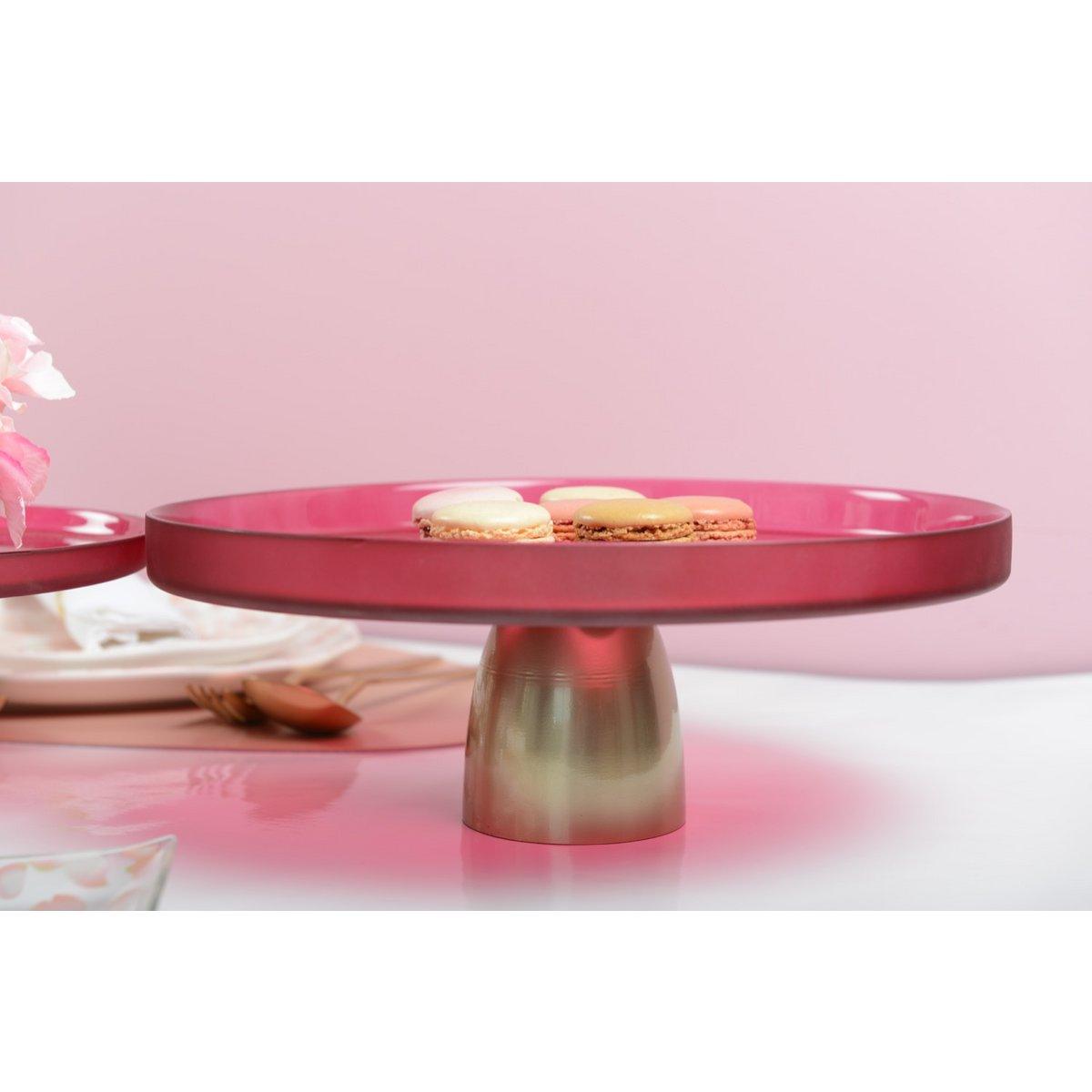 HIMBEER-TABLETT AUF GOLDFUSS 28CM
