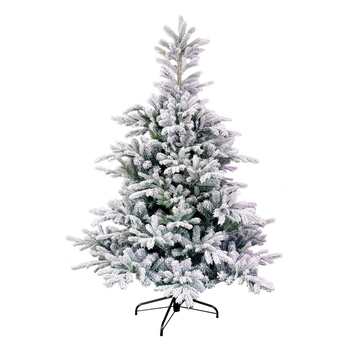 Künstlicher Weihnachtsbaum – H185 x Ø132 cm – Grün gefrostet