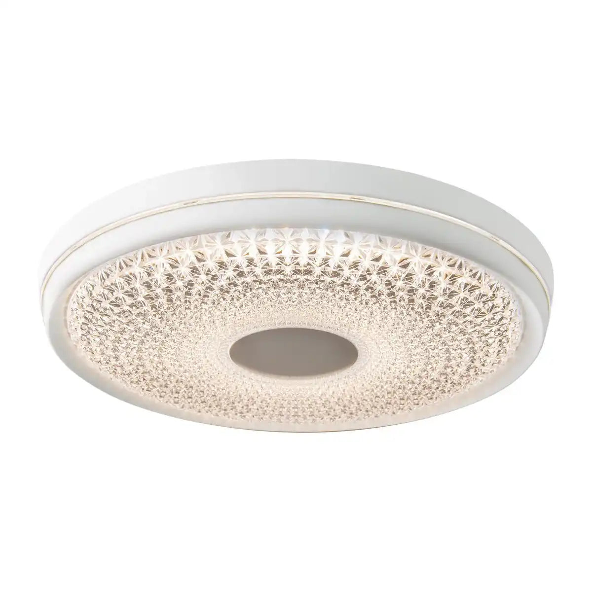 LED Deckenleuchte "BOISE" Ø 51 cm mit vielen Funktionen, aus Metall und Kunststoff, weiß, mit integrierten LEDs, Beleuchtung für Wohnräume oder Büro