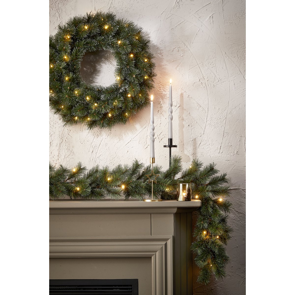 Glendon-Girlande mit LED-Beleuchtung - L270 cm - Grün