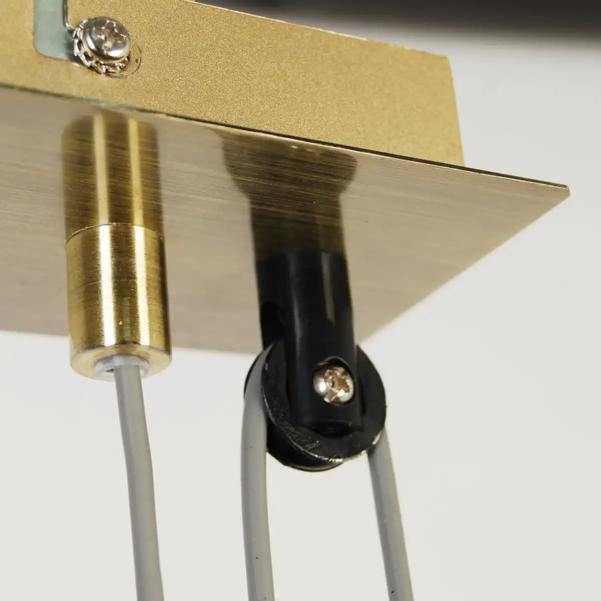 4er Pendelleuchte "TILDE", klassische Pendellampe aus Metall und Textil in Braun und Beige, mit E27-Fassungen, Pendelleuchte höhenverstellbar und 86 cm lang, ideal als Esszimmerleuchte