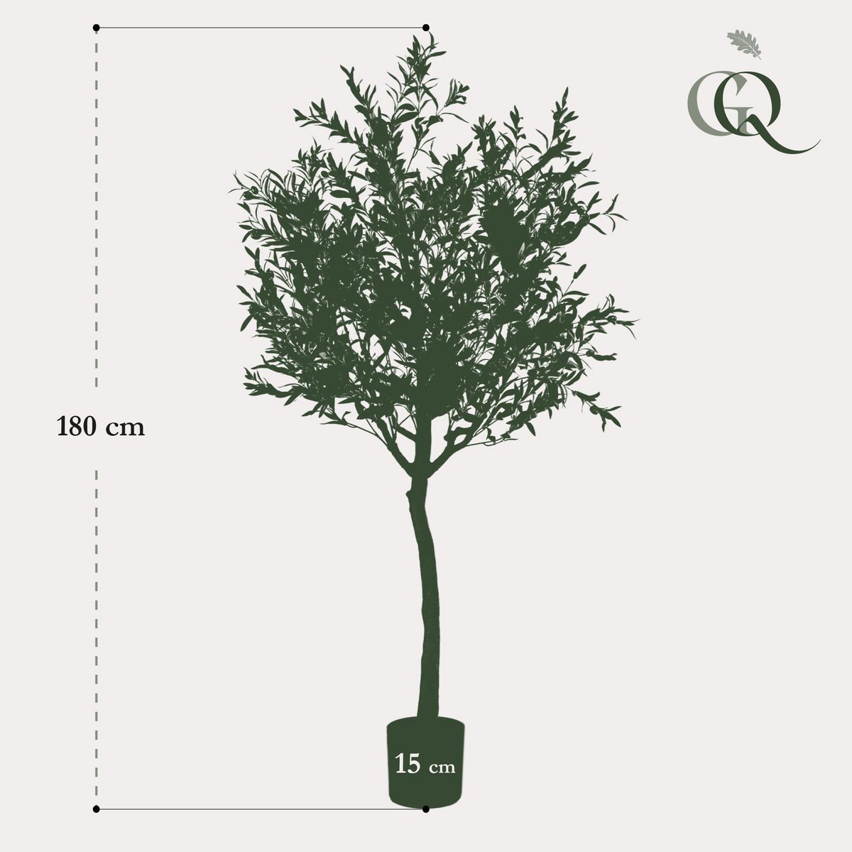 Kunst Olivenbaum - Olea Europaea - Olivenbaum - 180 cm