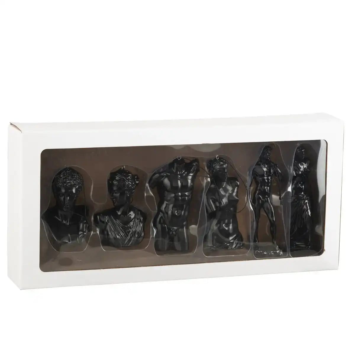 J -Line Hangers Römische Statuen - Polyresin - Schwarz - 10 Box