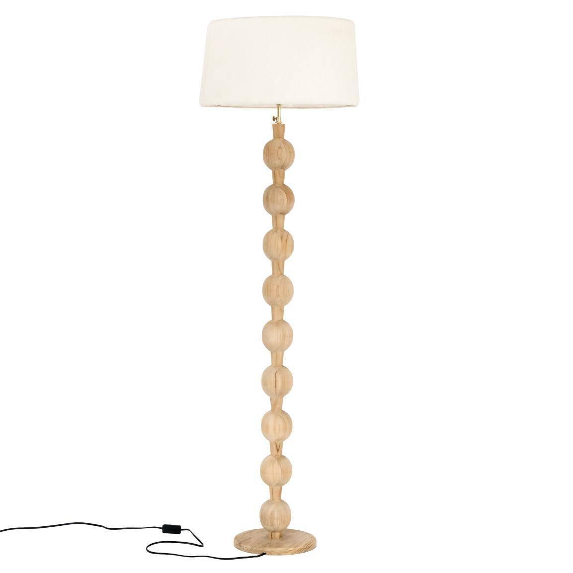 HSM Collection-Stehlampe Breeze-Ø25,5x155-Natur-Teak