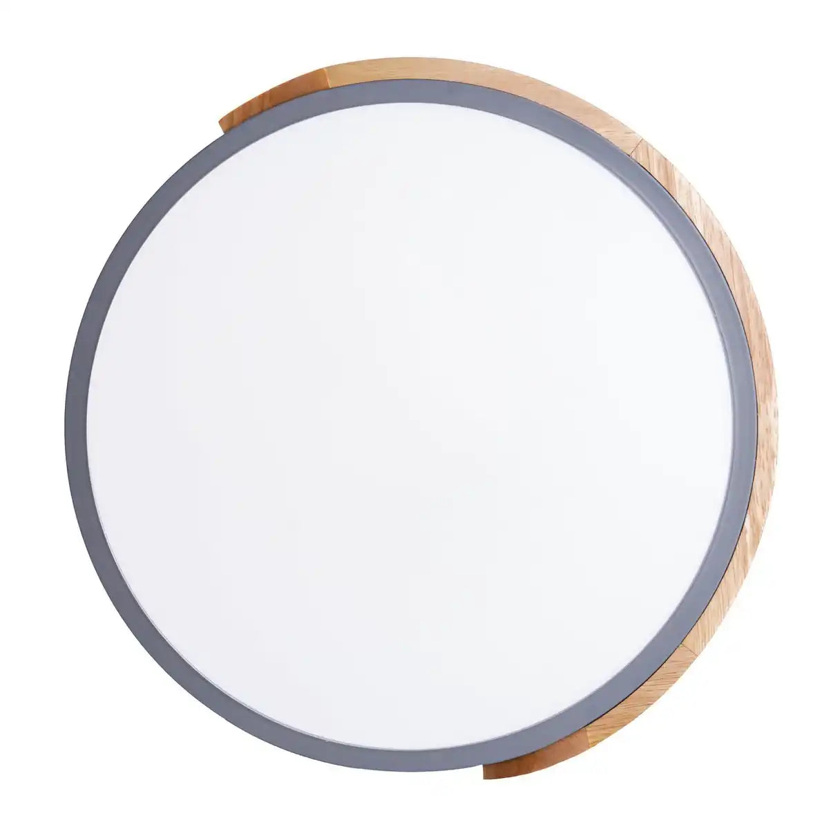 LED Deckenleuchte "BORNEO", Ø 31 cm aus Metall und Kunststoff in Grau, integrierte LEDs, Beleuchtung für Wohnräume, Diele und Büro