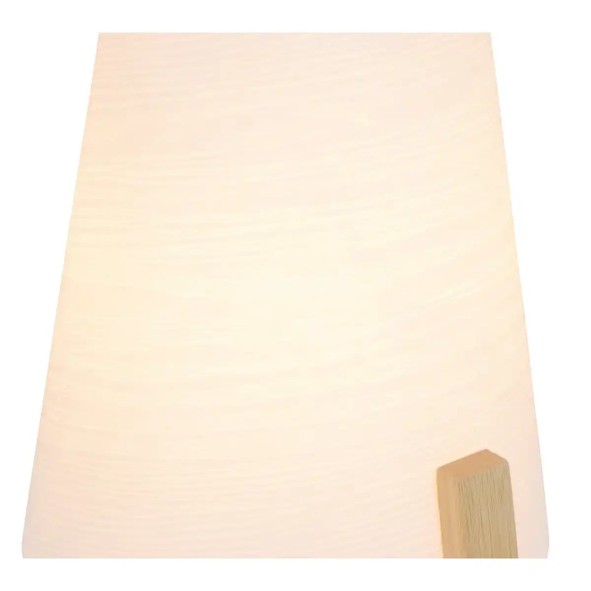 Bambus Tischleuchte mit Kunststoffschirm "SHOJI", mit Bambusgestell, natur und weiß, ca, 32 cm hoch, E14, für Wohnzimmer, Esszimmer und Büro