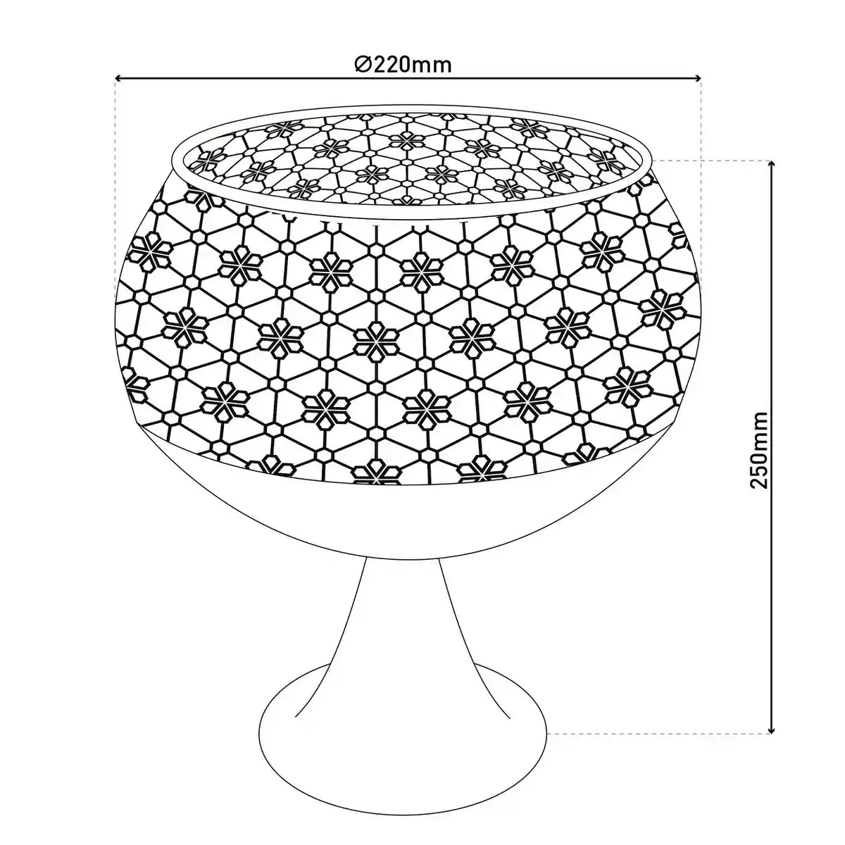 LED Deko-Solarleuchte mit Standfuß 25 cm hoch, mit Flammeneffekt, für Außen, aus rostfarbenem Metall und Kunststoff, mit fest verbauter LED