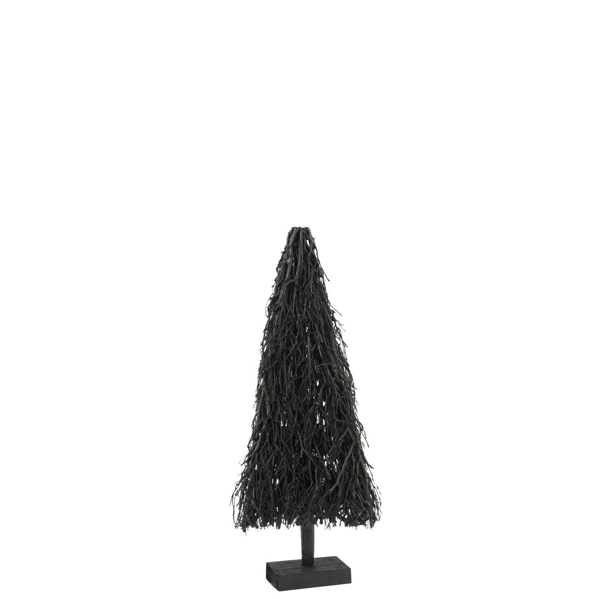 J-Line Dekoration Weihnachtsbaum - Holz - Schwarz - klein
