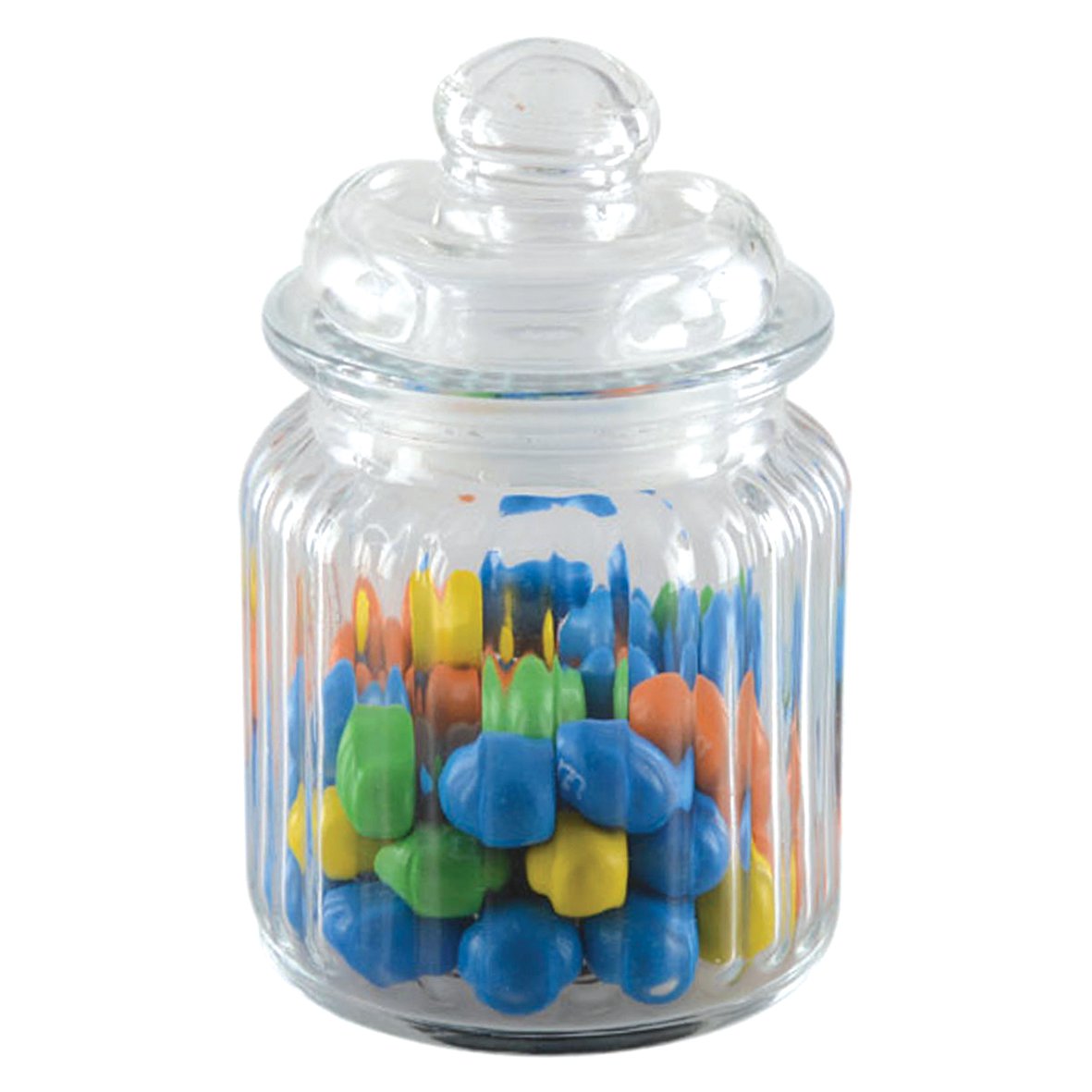 KLEINES GLAS MIT HEXAGONAL DECKEL
