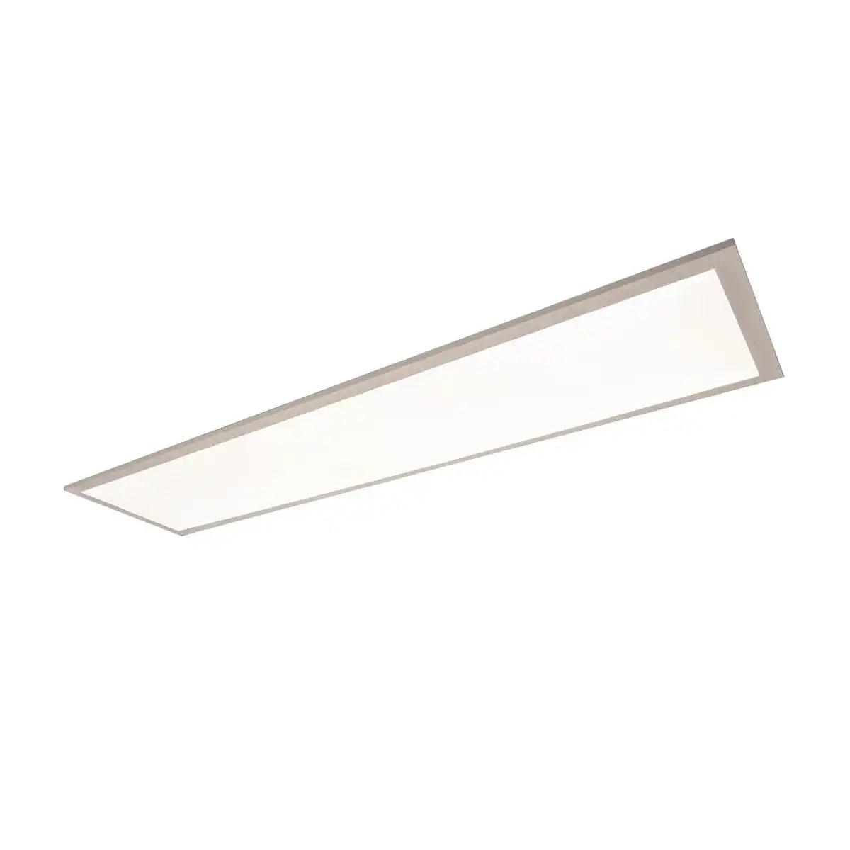 LED Panel-Deckenleuchte "NICO", funktionelle Deckenleuchte aus Metall und Kunststoff in weiß, mit festverbauten LED und vielen Funktionen, ideal für Büro, Praxis oder Werkstatt, ca. 119,5 cm lang