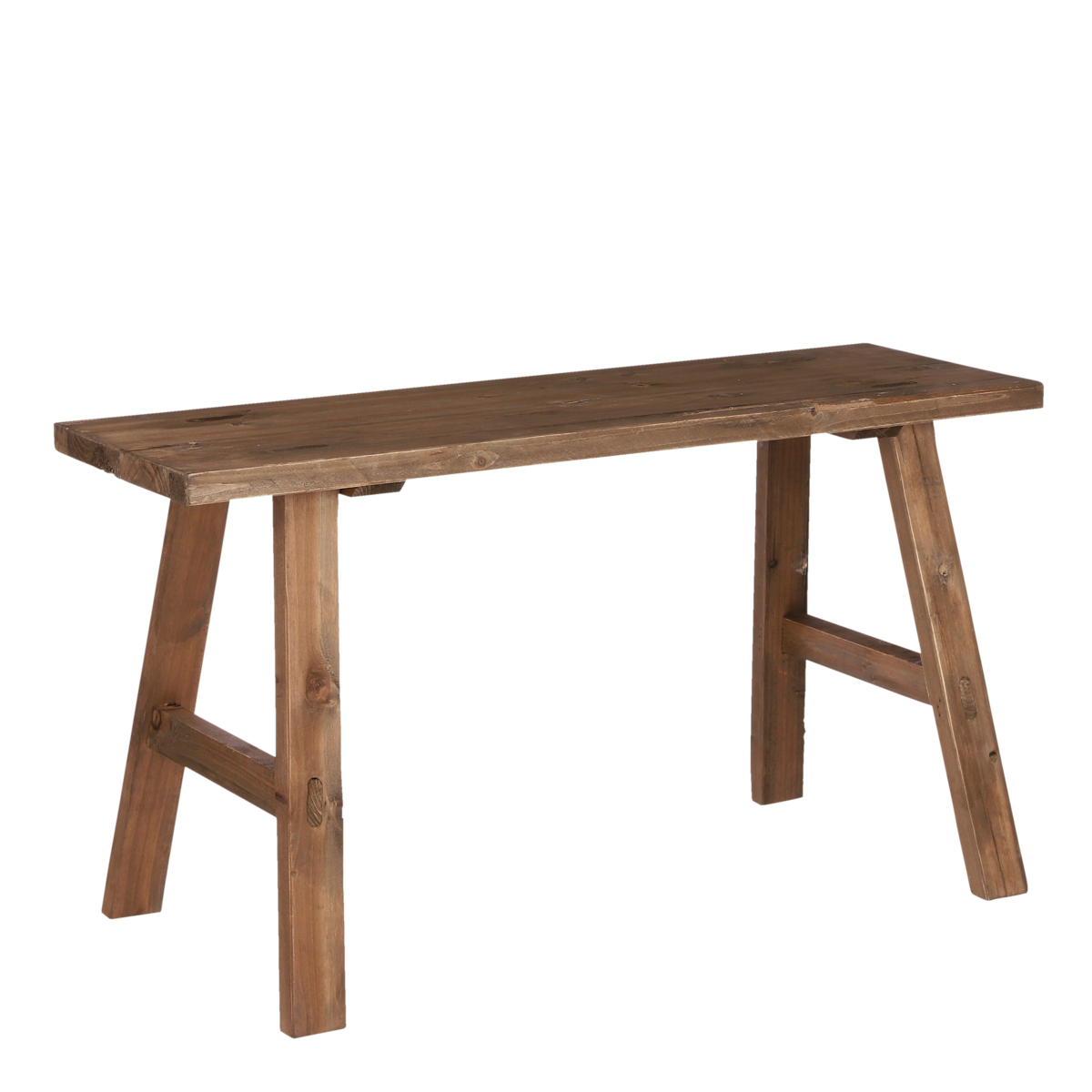 Bold Holzbank – L80 x B37 x H44 cm – recyceltes Holz – Braun