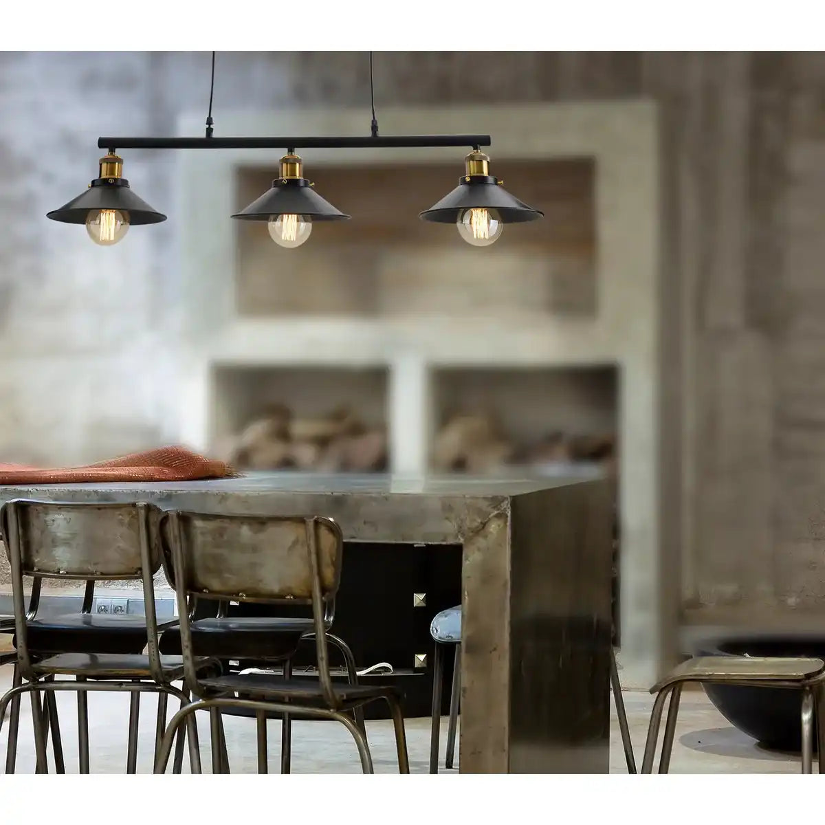 3er Gegenzug-Pendelleuchte "COTTAGE"
