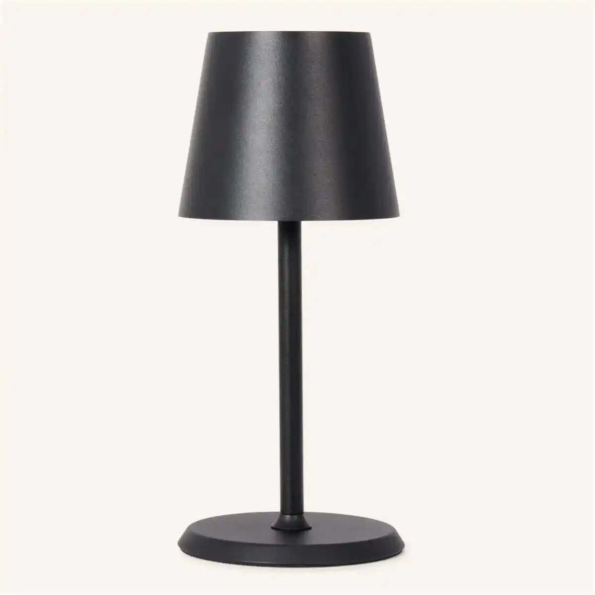 James Black wiederaufladbare Tischlampe aus Eisen – kabellos, dimmbar und elegant