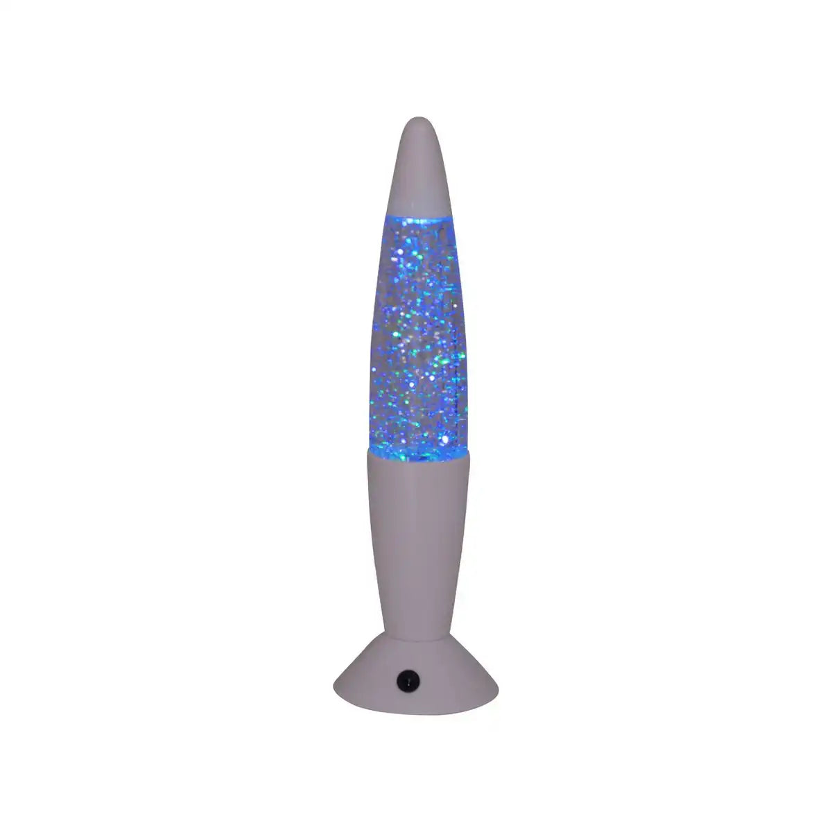 LED-Tischleuchte "Glitter", die Deko Tischlampe aus Metall und Kunststoff, ca.. 36 cm hoch, mit fest verbauten LEDs, spendet buntes Licht mit "Glitter", Effektbeleuchtung für Wohnzimmer, Büro, Kinderzimmer oder Nachttisch