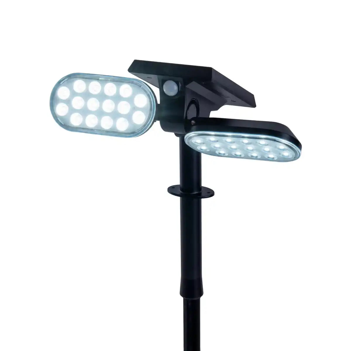 LED Solarstrahler "Paco" für den Außenbereich mit fest verbauter LED, Solar-Erdspieß aus Kunstoff in Schwarz, Höhe 31,9 cm
