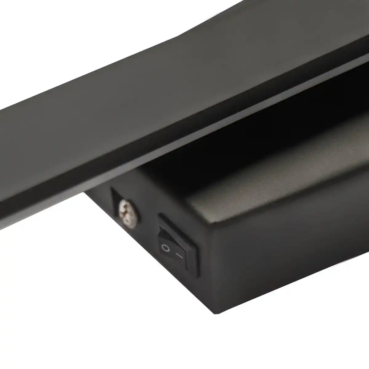 LED Wandleuchte "TREVOR" schwarz, Wandlampe Metall und Kunststoff in Schwarz,, mit fest verbauten LEDs, Wandbeleuchtung innen 62 x 10 x 4,5 cm