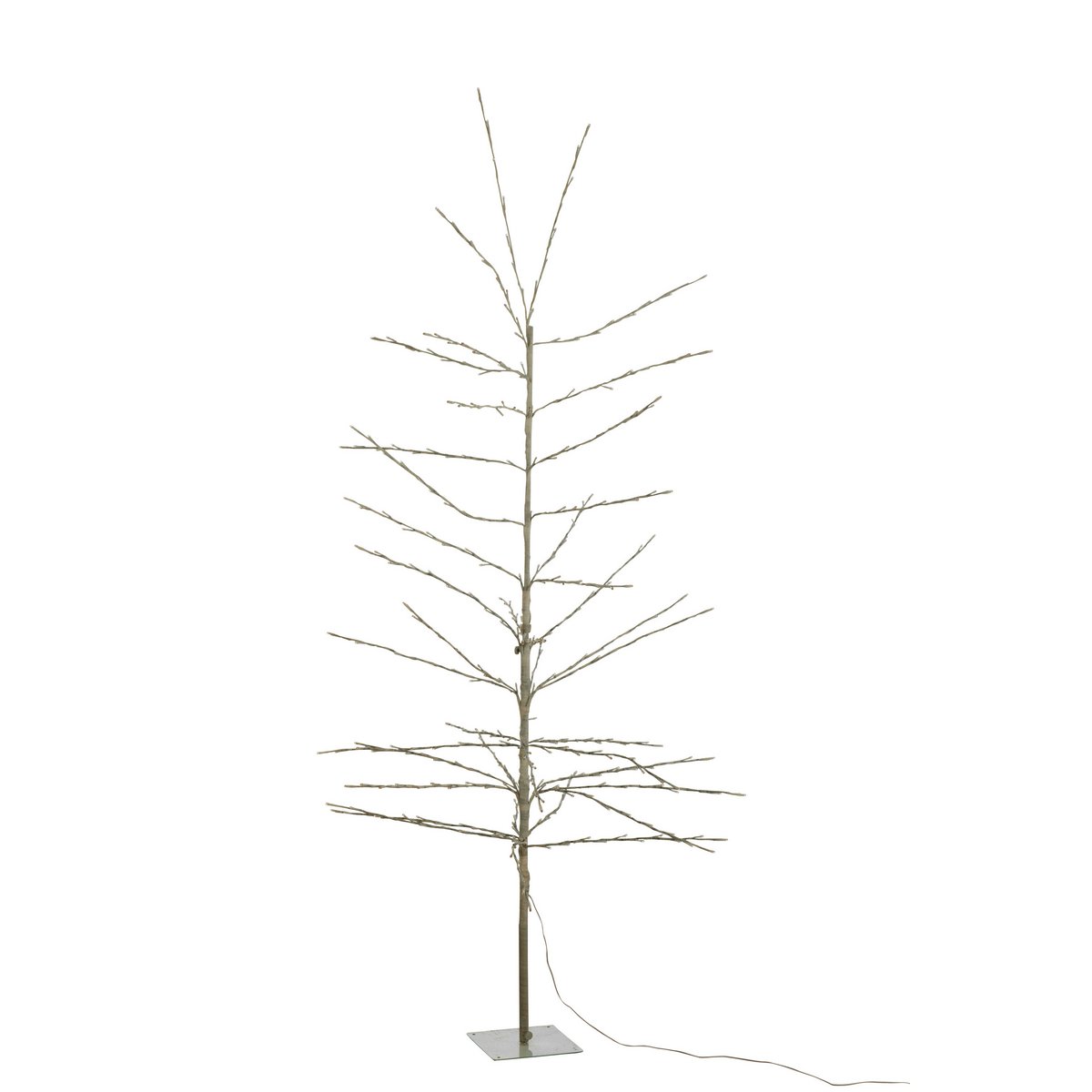 J-Line Weihnachtsbaum Bare+ LED Metall Weiß