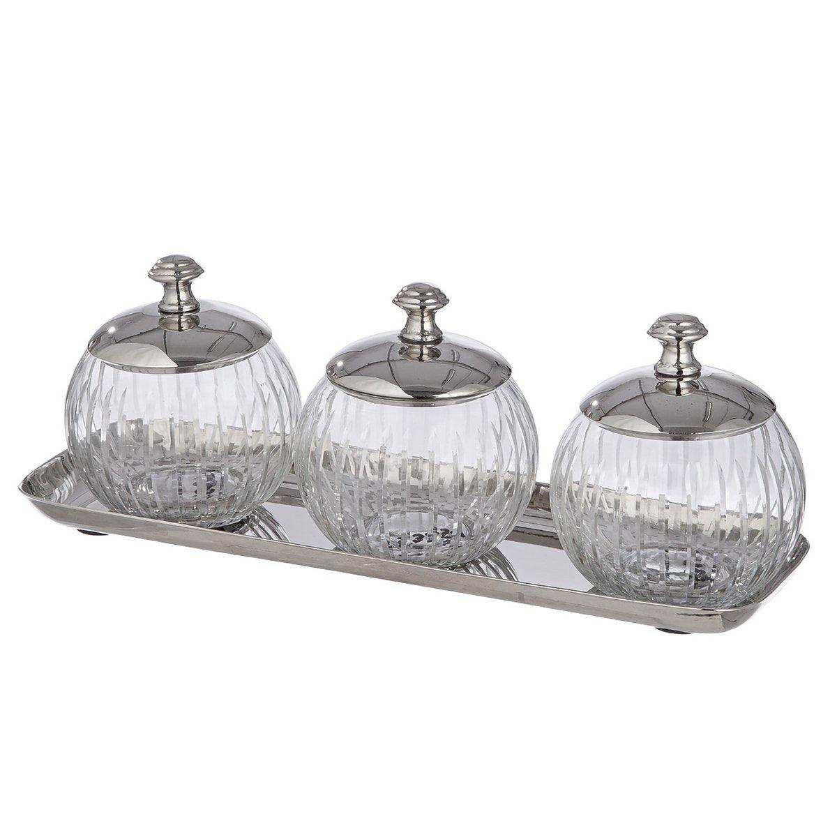 4tlg. Set Vorratsdose Nova, H.8,5 cm - HomeDesign Knaus