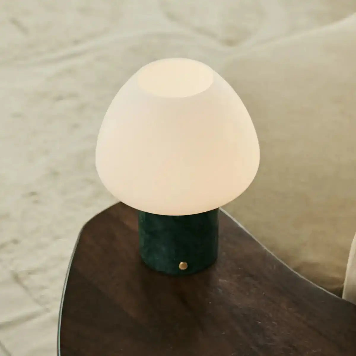 Ostade Green / Verde Alpi - Einzigartige Marmorlampe mit 3 hellen Farben und Dimmfunktion