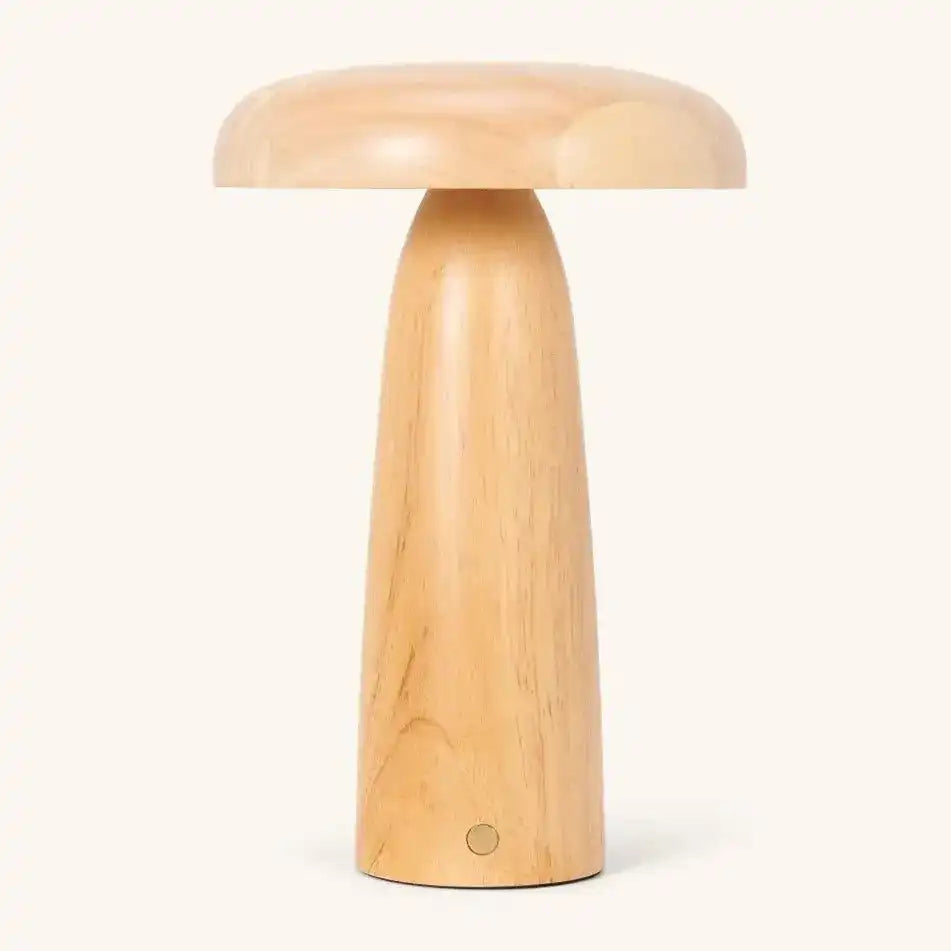 Lennart Tischlampe aus Holz – wiederaufladbare, dimmbare und kabellose Beleuchtung