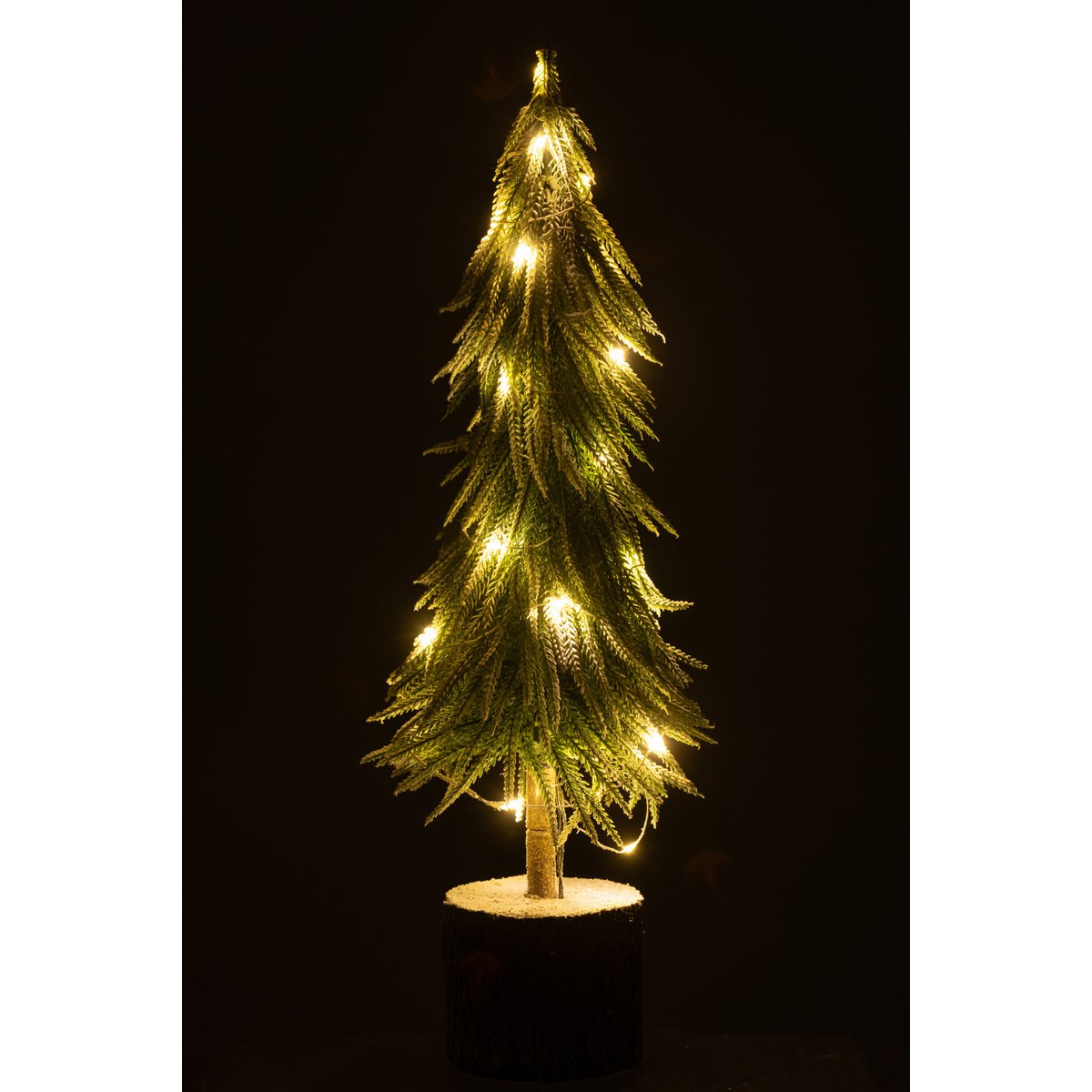J-Line Weihnachtsbaum A+Led Kunststoff Schneegrün Groß