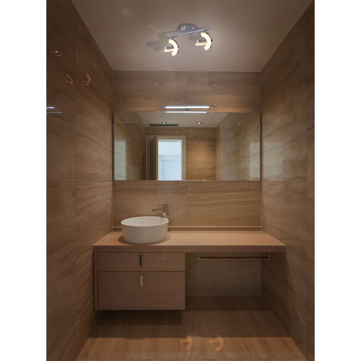 2er LED Wand- / Deckenspot "AFFI"