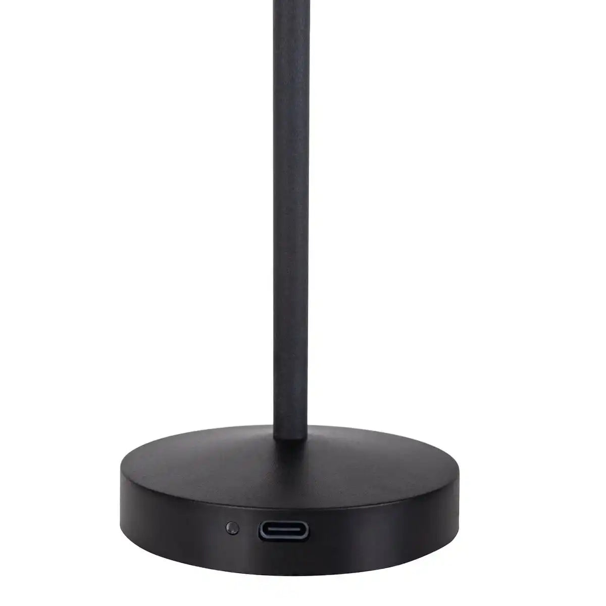2er-Set LED-Akku-Tischleuchte "Gomba" für Außen und Innen, aus Metall und Kunststoff in Schwarz , 18,5 cm hoch