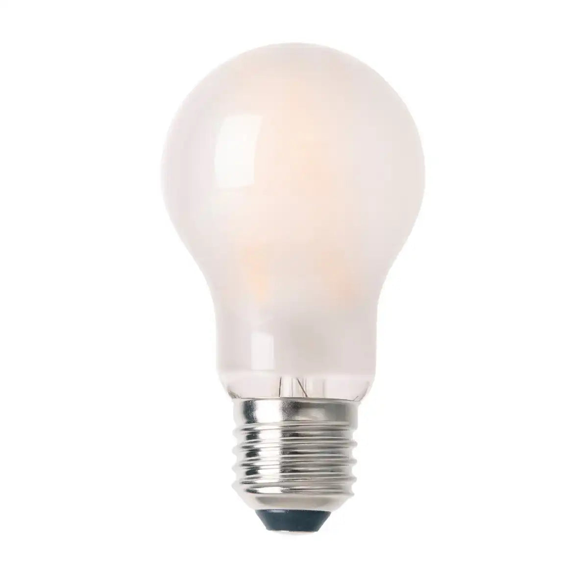 6er-Set LED Leuchtmittel für E27-Fassung mit je 8 Watt, aus Metall und Glas, warmweiß