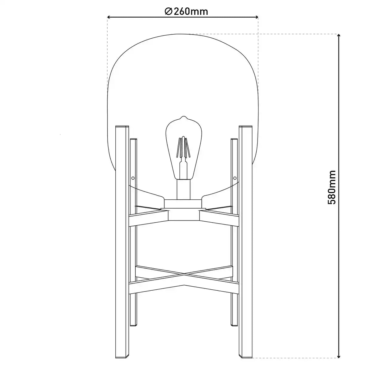 LED-Sockelleuchte "LORA" Höhe 58 cm, aus Metall und Glas, aus schwarzem Metall und klarem Glas, für Innen und Außen