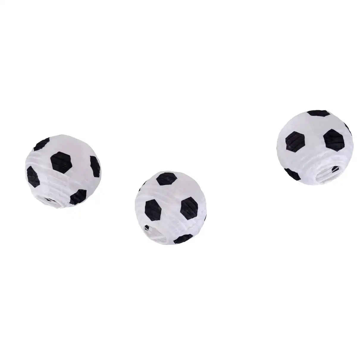 LED Solar-Lichterkette Textil-20er "Fußball" , für Außen, Lichterkette - Metall, Kunststoff und Textil in Schwarz, mit integrierter LED