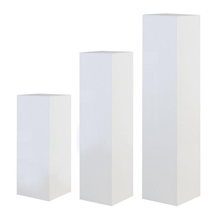 Säule"Solid"weiss glänzend H.100cm