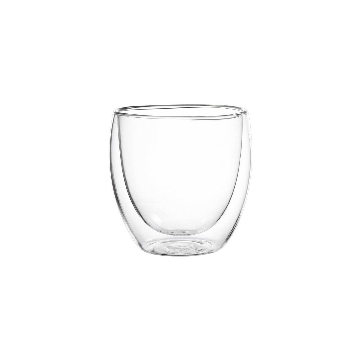 Set von 4 Expresso -Tassen Doppelwandglas 80 ml