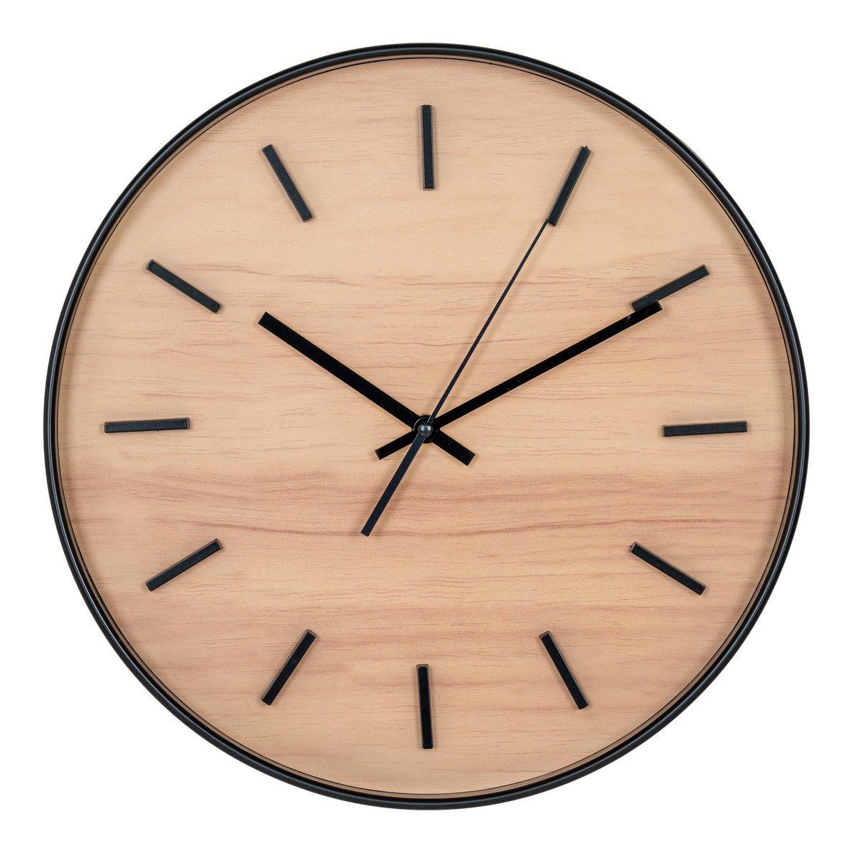 Kensington Wall Clock - Wanduhr, schwarz, geräuschloses Uhrwerk, rund, ø35 cm