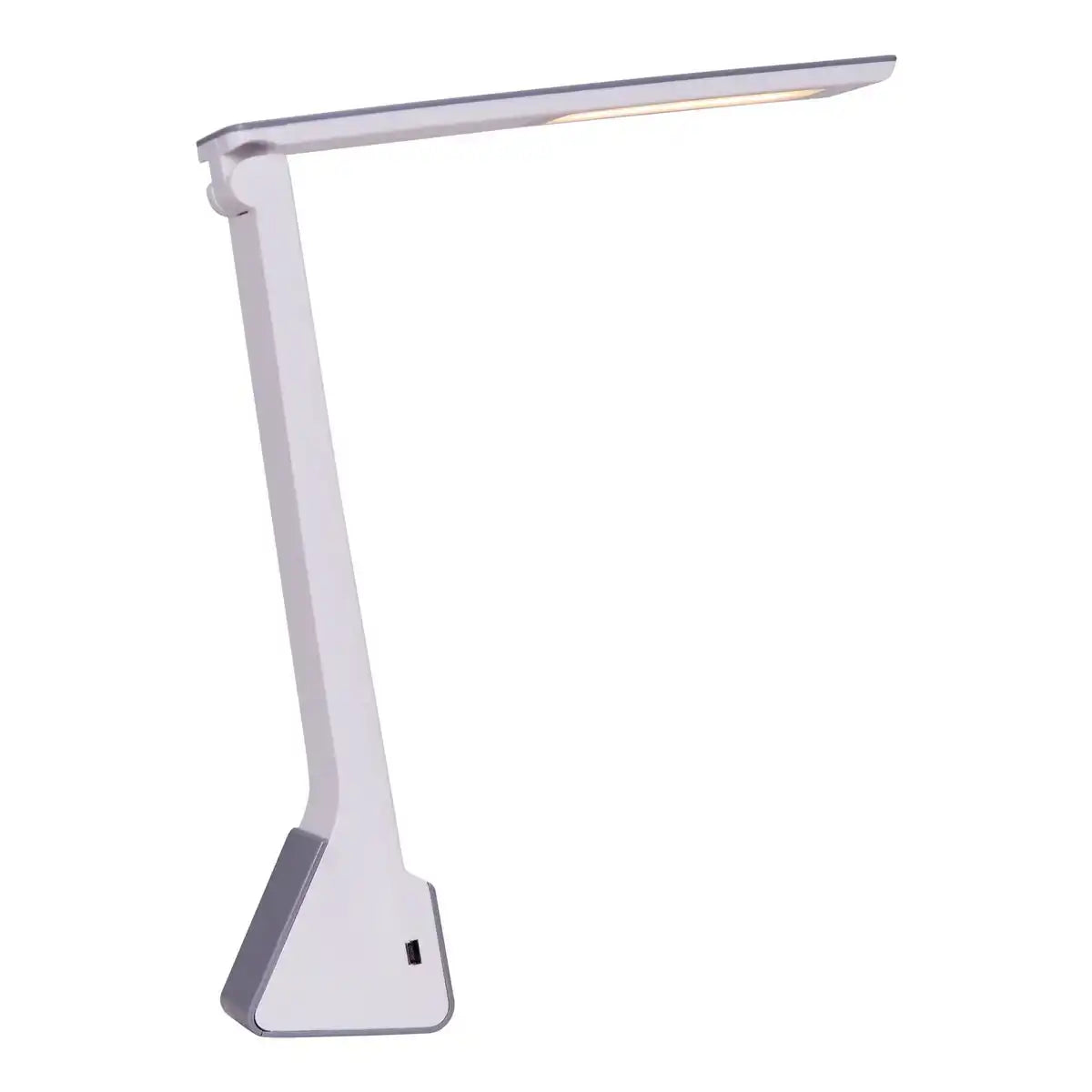 LED Akku-Tischleuchte "ULF" grau, aus Metall und Kunststoff in Grau und weiß, mit fest verbauten LEDs, 26 cm hoch, Lichtfarbe in 3 Stufen einstellbar