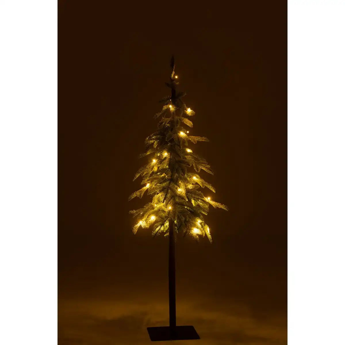 J-Line Weihnachtsbaum C+Led Kunststoff Schneegrün Klein