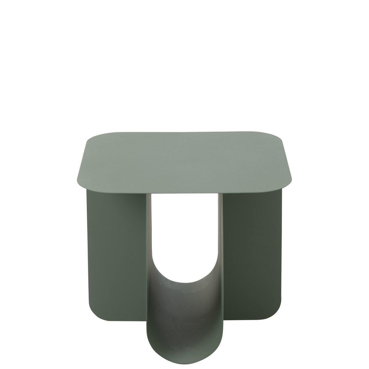 J-Line Beistelltisch, quadratisch, Metall, Grün