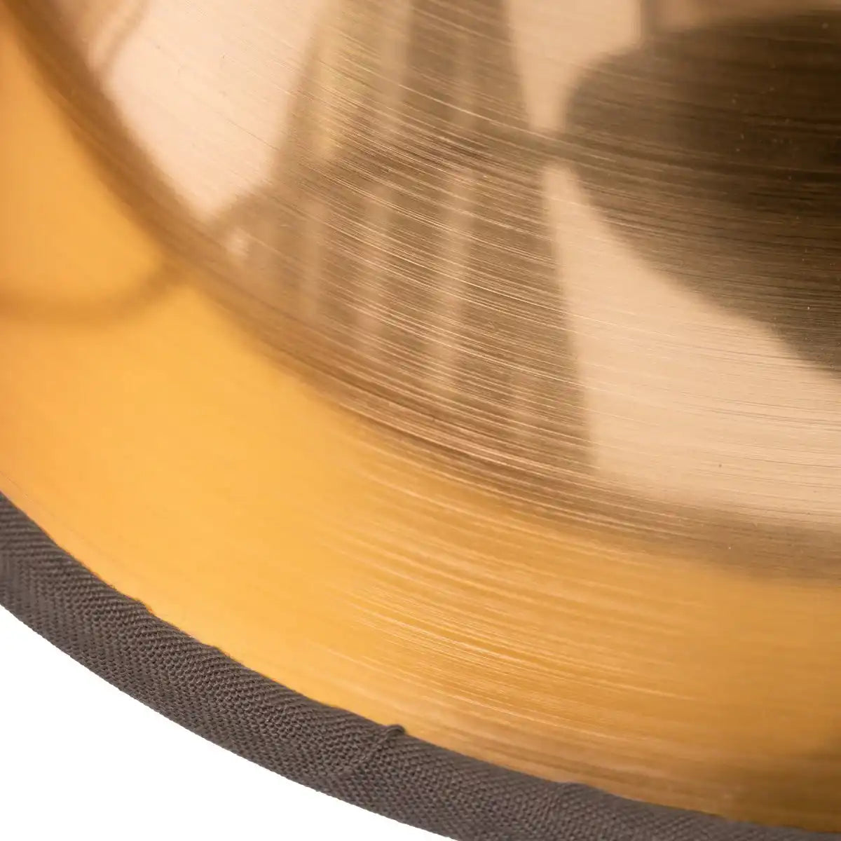 Tischleuchte "MARON" aus Metall satiniert-matt mit Stoffschirmen in Braun, mit E14-Fassung, Lampe für Wohnzimmer, Esszimmer, Flur und Büro, Tischlampe 51 cm hoch