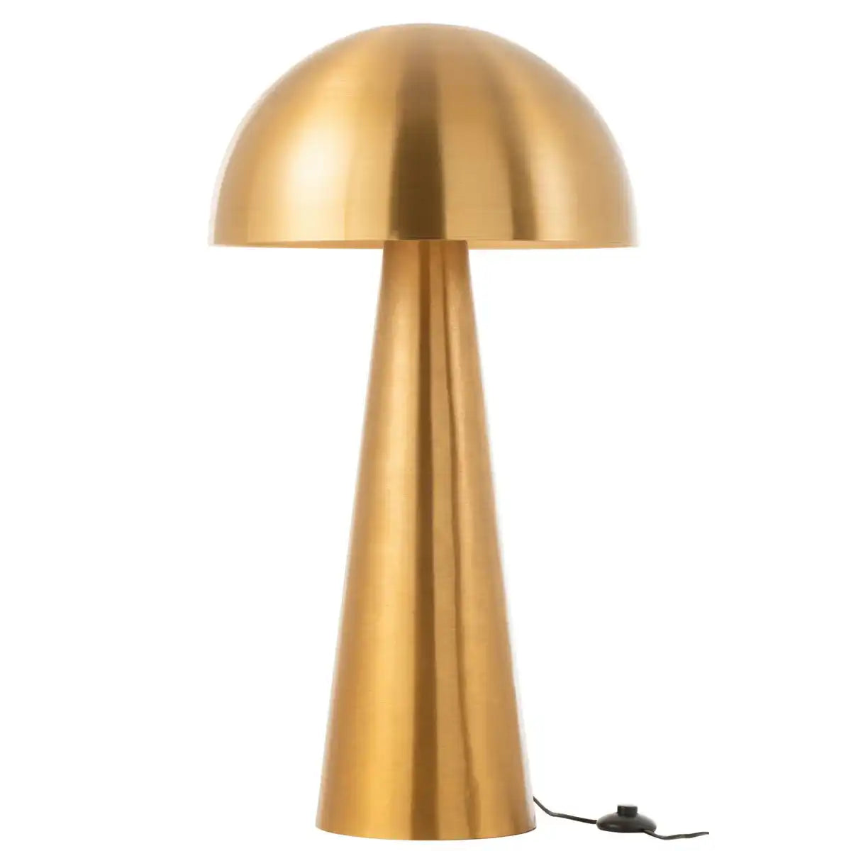 J-Line Lampe Pilz Metall Matt Gold Extra Groß