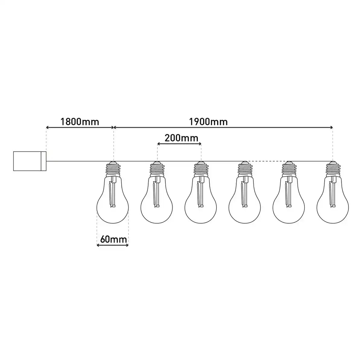 10er-LED Solar-Außenlichterkette "LINDA" Gesamtlänge 370 cm, 10 Kugeln (Abstand 20 cm) mit Ø 6 cm, Kunststoff, RGB-Farbwechsel